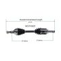 GSP NCV10021 Chevrolet CV Axle Assembly  - Front Right