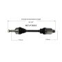 GSP NCV10023 11-12 Chevrolet Cruze (1.4) CV Axle Assembly  - Front Right