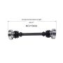 GSP NCV10024 05-06 Pontiac GTO CV Axle Assembly  - Rear