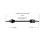 GSP NCV10033 03-07 Cadillac CTS (2.8, 3.2) CV Axle Assembly  - Rear Right