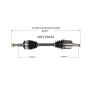 GSP NCV10034 Buick, Chevrolet, Oldsmobile, Pontiac... (FWD) CV Axle Assembly  - Front Right