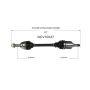 GSP NCV10037 12-18 Chevrolet Sonic (1.8) CV Axle Assembly  - Front Left