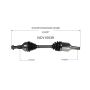 GSP NCV10039 Chevrolet CV Axle Assembly  - Front Left