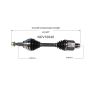 GSP NCV10040 Jeep, Ram (4WD) CV Axle Assembly  - Front