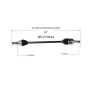 GSP NCV10044 Buick, Chevrolet, GMC, Saturn... CV Axle Assembly  - Rear Left