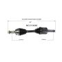 GSP NCV10046 Buick, Cadillac, Chevrolet CV Axle Assembly  - Front Left