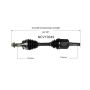 GSP NCV10049 Buick, Cadillac, Chevrolet CV Axle Assembly  - Front Right