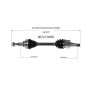 GSP NCV10050 08-09 Dodge Caliber SRT-4 CV Axle Assembly  - Front Left