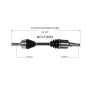 GSP NCV10052 Chevrolet (1.4, 1.8) CV Axle Assembly  - Front Left
