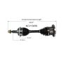 GSP NCV10059 Cadillac, Chevrolet, GMC CV Axle Assembly  - Front