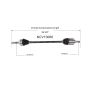 GSP NCV10060 Buick, Cadillac, Chevrolet, Oldsmobile... CV Axle Assembly  - Front Right