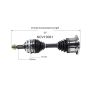 GSP NCV10061 Chevrolet, GMC (4WD) CV Axle Assembly  - Front
