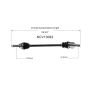 GSP NCV10062 Chevrolet, Pontiac CV Axle Assembly  - Front Right