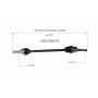 GSP NCV10070 10-11 Cadillac SRX (2.8, 3.0) CV Axle Assembly  - Rear Left