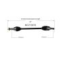 GSP NCV10072 Chevrolet, GMC CV Axle Assembly  - Rear Left