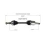 GSP NCV10074 Chevrolet CV Axle Assembly  - Front Right