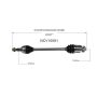 GSP NCV10081 Chevrolet, Pontiac (AWD) CV Axle Assembly  - Front Right