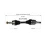 GSP NCV10086 Chevrolet, GMC (3.0, 3.6) CV Axle Assembly  - Front Left