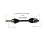 GSP NCV10090 Chevrolet, Saturn (2.4) CV Axle Assembly  - Front
