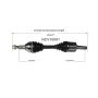 GSP NCV10091 Chevrolet (2.0) CV Axle Assembly  - Front