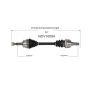 GSP NCV10094 88-89 Pontiac LeMans CV Axle Assembly  - Front Right