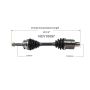 GSP NCV10097 88-93 Pontiac LeMans CV Axle Assembly  - Front Left