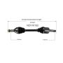 GSP NCV10102 10-11 Cadillac SRX (2.8) CV Axle Assembly  - Front
