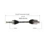 GSP NCV10114 Buick, Cadillac, Pontiac CV Axle Assembly  - Front Right