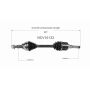 GSP NCV10133 12-15 Chevrolet Captiva Sport (2.4) CV Axle Assembly  - Front Left