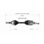 GSP NCV10136 17-19 GMC Acadia (3.6) CV Axle Assembly  - Front Left