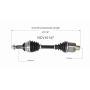 GSP NCV10147 Buick, Chevrolet (2.0, 3.6) CV Axle Assembly  - Front Right