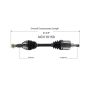 GSP NCV10150 Buick, Oldsmobile, Pontiac CV Axle Assembly  - Front Right
