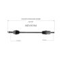 GSP NCV10154 Mitsubishi (1.5, 2.4, 3.0) CV Axle Assembly  - Rear Right