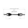 GSP NCV10157 16-19 Chevrolet Cruze LS (1.4) CV Axle Assembly  - Front Left
