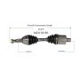 GSP NCV10161 Buick, Chevrolet, Pontiac (2.2, 3.1) CV Axle Assembly  - Front Left