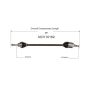 GSP NCV10162 03-04 Saturn Ion (2.2) CV Axle Assembly  - Front Right