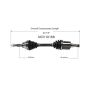 GSP NCV10168 03-07 Saturn Ion (2.2, 2.4) CV Axle Assembly  - Front Left