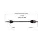 GSP NCV10169 03-07 Saturn Ion (2.2, 2.4) CV Axle Assembly  - Front Right