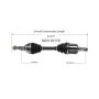 GSP NCV10172 Buick, Chevrolet, Pontiac (2.2, 3.1) CV Axle Assembly  - Front Right