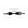 GSP NCV10205 Chevrolet, GMC, Oldsmobile (2.2, 4.3) CV Axle Assembly  - Front Left