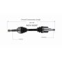 GSP NCV10207 Chevrolet, GMC (2.2, 4.3) CV Axle Assembly  - Front Left