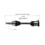 GSP NCV10211 Chevrolet, GMC (5.3, 6.0) CV Axle Assembly  - Front