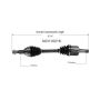 GSP NCV10216 Buick, Pontiac CV Axle Assembly  - Front Right