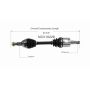 GSP NCV10228 Buick, Chevrolet, Pontiac CV Axle Assembly  - Front Right