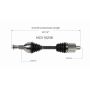 GSP NCV10238 Buick, Chevrolet, Pontiac, Saturn... (3.5, 3.9) CV Axle Assembly  - Front Left