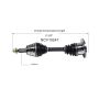 GSP NCV10241 Cadillac, Chevrolet, GMC, Hummer... CV Axle Assembly  - Front