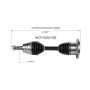 GSP NCV10241XD Cadillac, Chevrolet, GMC, Hummer... CV Axle Assembly  - Front