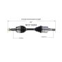 GSP NCV10244 Hummer CV Axle Assembly  - Front