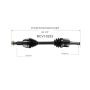 GSP NCV10253 Chevrolet, Pontiac, Saturn (3.0) CV Axle Assembly  - Front Left