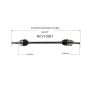 GSP NCV10267 Chevrolet, Pontiac, Saturn (2.2 - AWD/FWD) CV Axle Assembly  - Rear Right